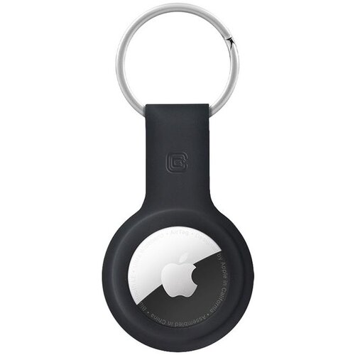 Brelok CRONG Silicone Case Key Ring do Apple AirTag Czarny