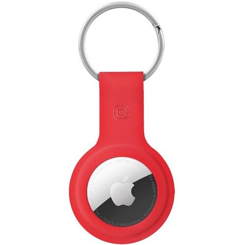 Brelok CRONG Silicone Case Key Ring do Apple AirTag Czerwony