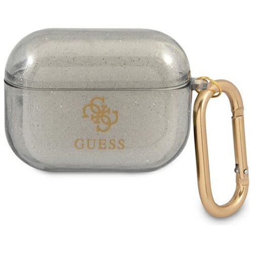 Etui na słuchawki GUESS Colored Glitter do Apple AirPods Pro Czarny