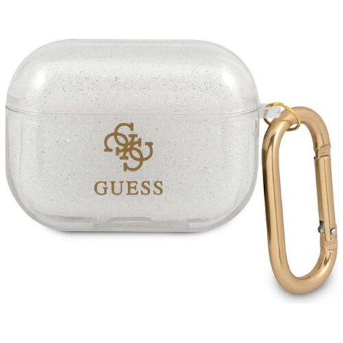 Etui na słuchawki GUESS Colored Glitter do Apple AirPods Pro Przezroczysty