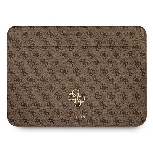 Etui na laptopa GUESS 4G Big Metal Logo Computer Sleeve 13 cali Brązowy