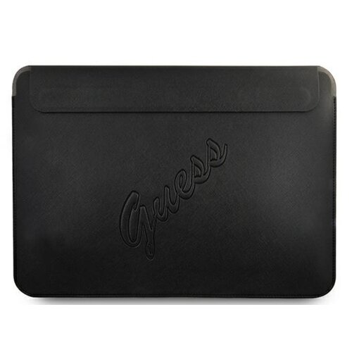 Etui na laptopa GUESS Saffiano Script Computer Sleeve 13 cali Czarny