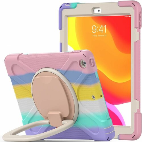 Etui na Apple iPad 10.2 2019-2021 TECH-PROTECT X-Armor Tęczowy