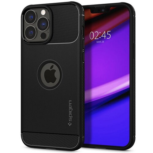 Etui SPIGEN Rugged Armor do Apple iPhone 13 Pro Czarny matowy