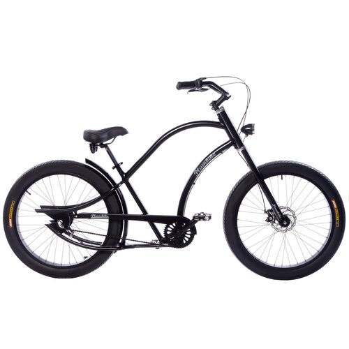 Rower miejski PLUMBIKE Grand Chopper Falcon 7B 26 cali męski Czarny