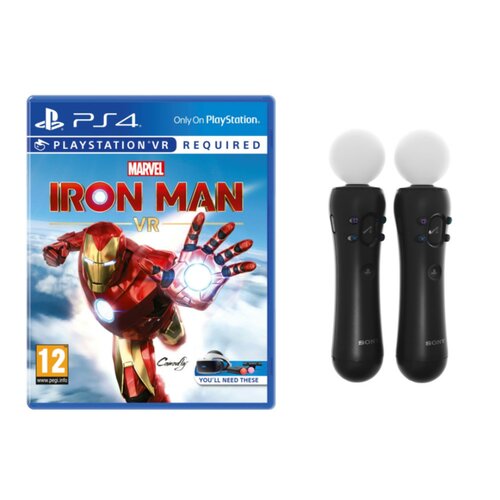 Marvel's Iron Man Gra PS4 VR (Kompatybilna z PS5) + Kontroler SONY Move Motion
