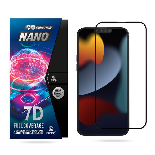 Szkło hybrydowe CRONG Nano Flexible Glass do iPhone 13 Pro Max
