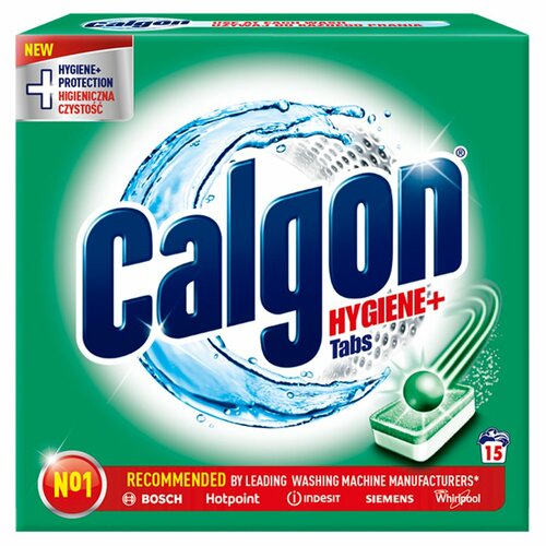 Odkamieniacz do pralki CALGON Hygiene+ (15 sztuk)