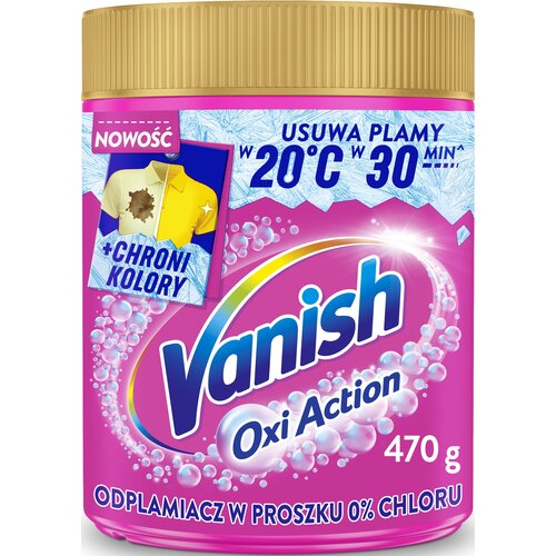 Odplamiacz do prania VANISH Oxi Action Różowy 0.47 kg