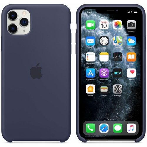 U Etui APPLE Silicone Case do iPhone 11 Pro Max Granatowy