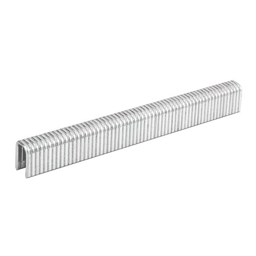 Na zdjęciu widoczny jest rząd metalowych zszywek ułożonych w jednej linii. Produkt to "Zszywki NEO 14-621 (4000 szt.)".