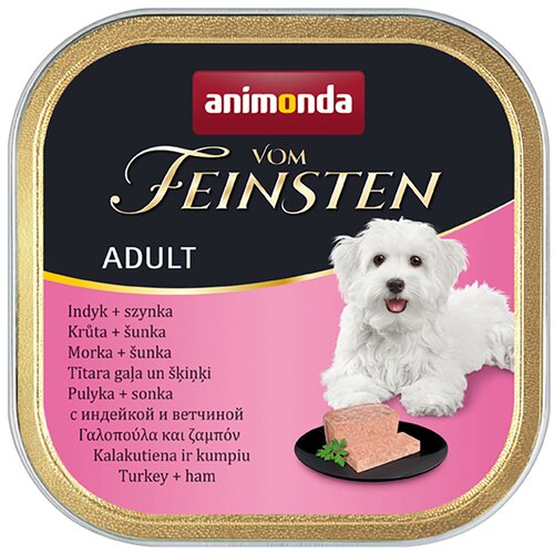 Karma dla psa ANIMONDA Vom Feinsten Indyk z szynką 150 g