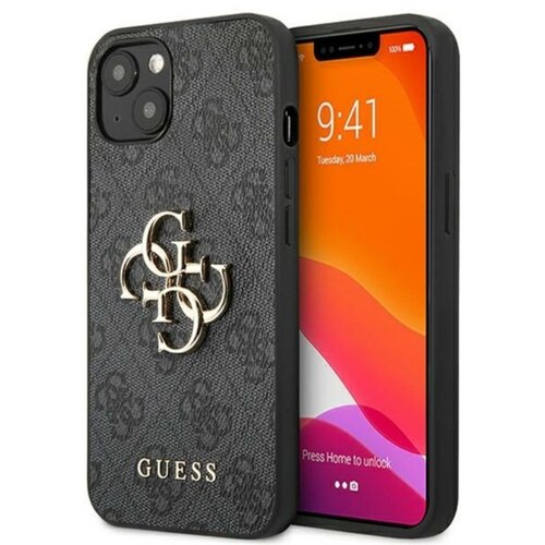 Etui GUESS 4G Big Metal Logo do Apple iPhone 13 Szary