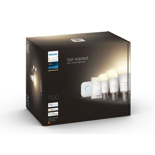 Zestaw startowy PHILIPS HUE 929002469204 9.5W E27 (3 szt.) + mostek Bridge