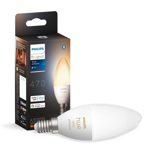 Inteligentna żarówka LED PHILIPS HUE 212734 4W E14 Bluetooth, ZigBee