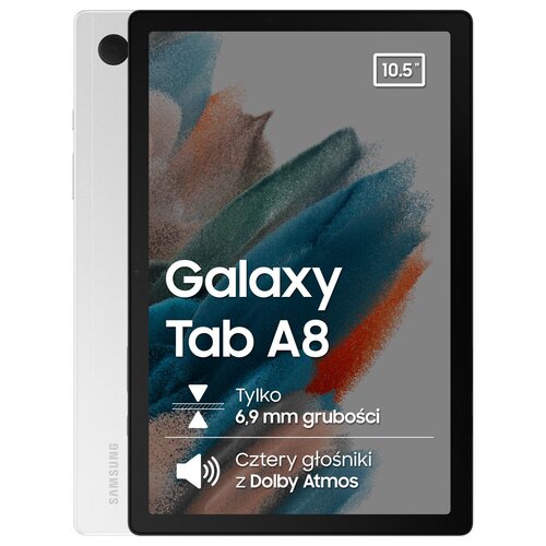 Tablet SAMSUNG Galaxy Tab A8 10.5" 4/64 GB Wi-Fi Srebrny