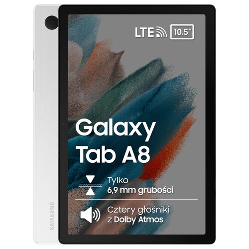 Tablet SAMSUNG Galaxy Tab A8 10.5" 4/64GB LTE Wi-Fi Srebrny