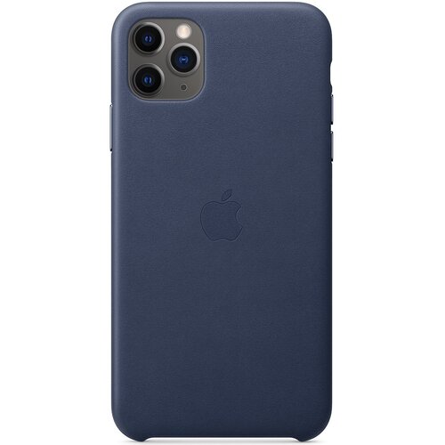 U Etui APPLE Leather Case do iPhone 11 Pro Max Granatowy