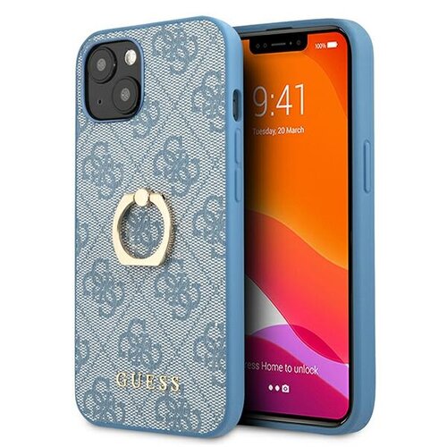 Etui GUESS 4G Ring Case do Apple iPhone 13 mini Niebieski