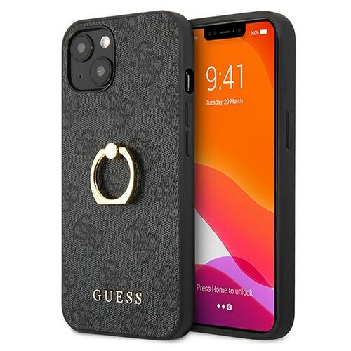 Etui GUESS 4G Ring Case do Apple iPhone 13 mini Szary