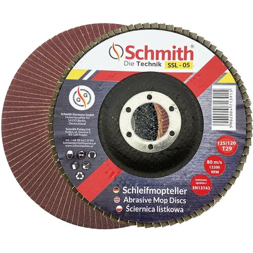 Ściernica listkowa SCHMITH SSL-05 125 mm
