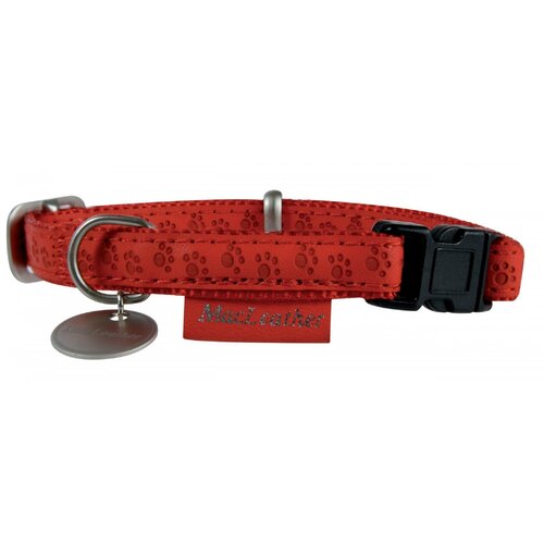 Obroża ZOLUX Mac Leather (33 - 47 cm) Czerwony