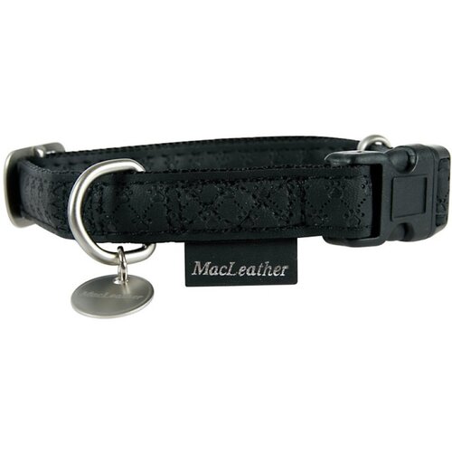 Obroża ZOLUX Mac Leather (43 - 68 cm) Czarny