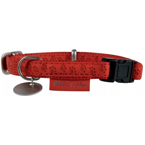 Obroża ZOLUX Mac Leather (43 - 68 cm) Czerwony