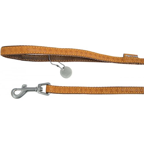 Smycz ZOLUX Mac Leather M (120 x 2 cm) Żółty