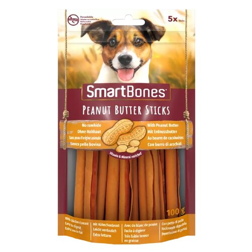 Przysmak dla psa SMART BONES Peanut Butter Sticks (5 sztuk)