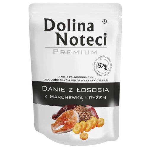 Karma dla psa DOLINA NOTECI Premium Łosoś z marchewką i ryżem 300 g