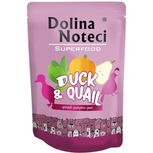 Karma dla psa DOLINA NOTECI Superfood z kaczką i przepiórką 300 g