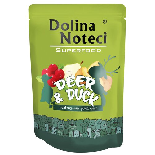 Karma dla psa DOLINA NOTECI Superfood z jeleniem i kaczką 300g