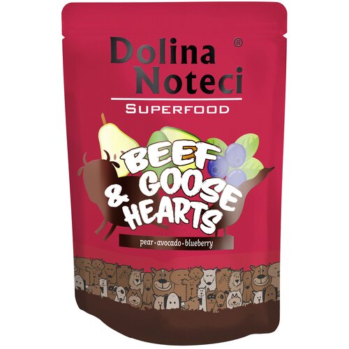 Karma dla psa DOLINA NOTECI Superfood z wołowiną i sercami gęsi 300g