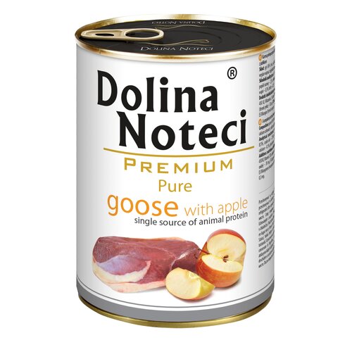 Karma dla psa DOLINA NOTECI Premium Pure bogata w gęś z jabłkiem 400 g