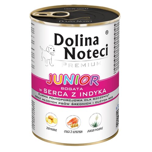 Karma dla psa DOLINA NOTECI Premium Junior Serca z indyka 400 g