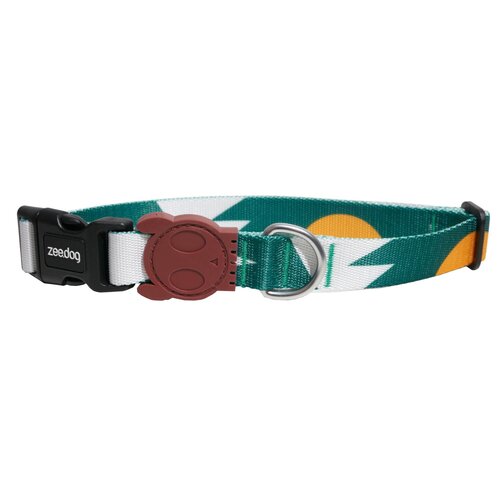 Obroża ZEE DOG Apache M (37 - 53 cm) Zielono-biały
