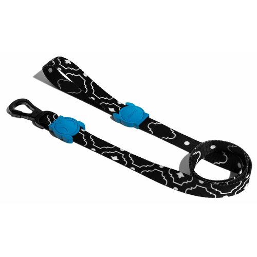 Smycz ZEE DOG Mahleb XS (120 x 1 cm) Biało-czarny
