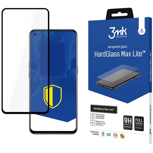 Szkło hartowane 3MK HardGlass Max Lite do Realme GT Master Czarny