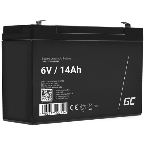 Akumulator GREEN CELL AGM34 14Ah 6V