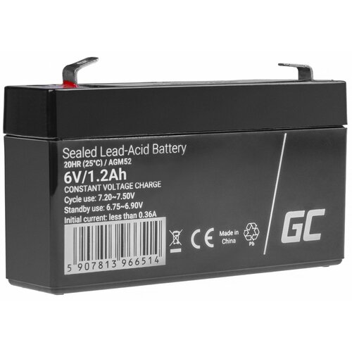 Akumulator GREENCELL AGM52 1.2Ah 6V