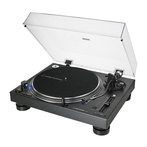 Gramofon AUDIO-TECHNICA AT-LP140XP Czarny, Manualny, Napęd bezpośredni, Prędkość odtw. 33 1/3, 45, 78 obr./min