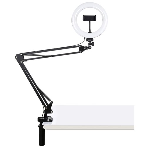 Lampa pierścieniowa LED PULUZ ze statywem stołowym PKT3089B