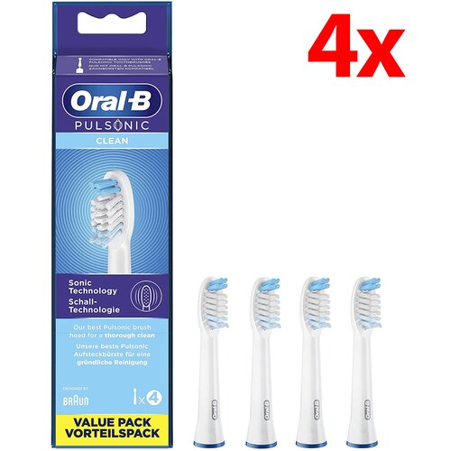 Oryginalna końcówka szczoteczki ORAL-B Pulsonic Clean ( 4 szt.) (Delikatne czyszczenie)