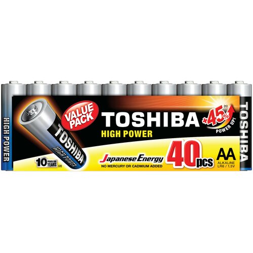 Baterie AA LR6 TOSHIBA High Power (40 szt.)