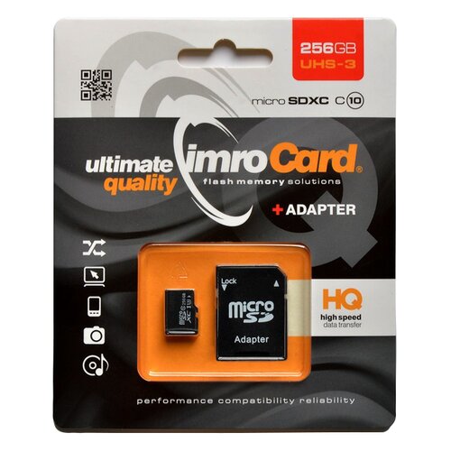 Karta pamięci IMRO microSDXC 256GB + Adapter