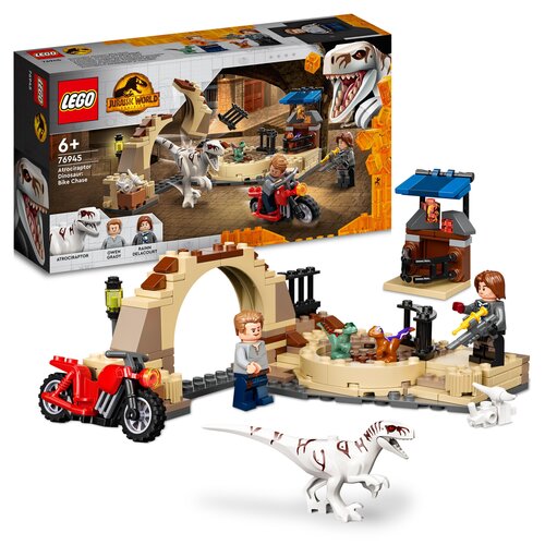 LEGO 76945 Jurassic World Atrociraptor: pościg na motocyklu