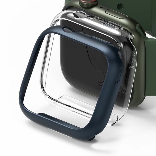 Nakładka RINGKE Slim do Apple Watch 7 45 mm Przezroczysty/granatowy