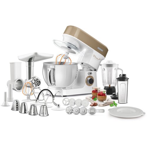 Robot kuchenny planetarny SENCOR STM 3787CH 1200W z maszynką do mięsa i blenderem kielichowym