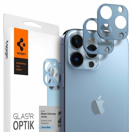 Nakładka na obiektyw SPIGEN Optik.Tr do Apple iPhone 13 Pro/13 Pro Max 2szt. Niebieski